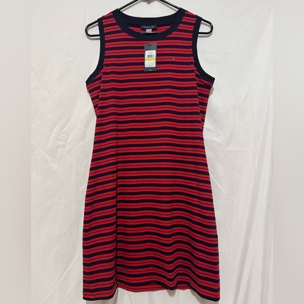Women’s Red & Blue striped Tommy Hilfiger Dress Size M